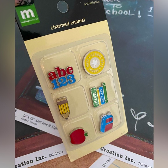 ✏️📓 “SCHOOL DAYS” STICKERS & SCRAPBOOK PAPER BUNDLE. RETIRED DESIGN! - Picture 3 of 12